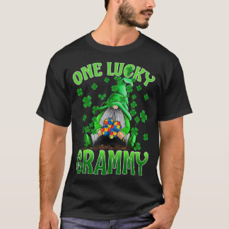 T-shirt Seulement Lucky Grammy Gnomes Autisme St Patrick's