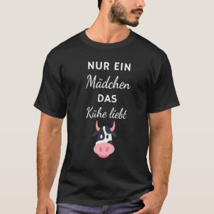 T-shirt Seulement Une Fille Qui Aime Les Vaches Women's C