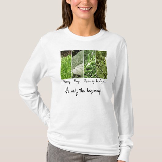 T-shirt Seules les dames débutantes à manches longues Tee (Devant)