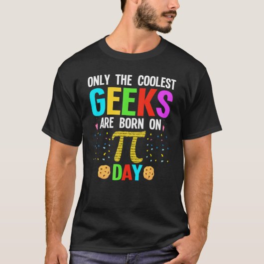 T-shirt Seuls Les Geeks Les Plus Cools Sont Nés Le Jour Du (Devant)