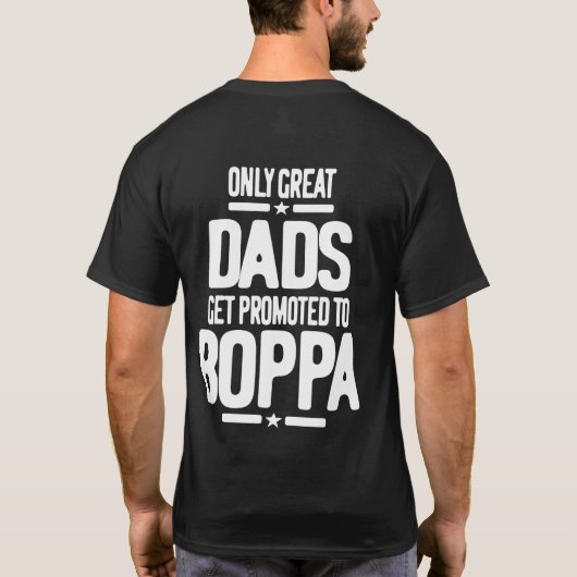 T-shirt Seuls Les Grands Dads Sont Promus À Boppa (Dos)
