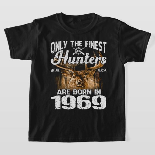 T-shirt Seuls Les Plus Beaux Chasseurs Sont Nés En 1969 Ch (Poser)