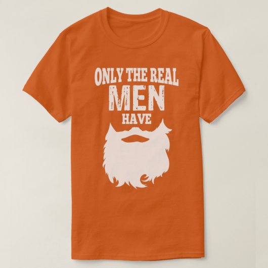 T-shirt Seuls Les Véritables Hommes Ont La Barbe 1 (Design devant)