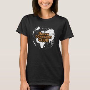 T-shirt Seven Continent Club World Globetrotter Voyageur T