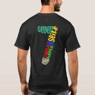 T-shirt Seven in Different Languages 7th Birthday