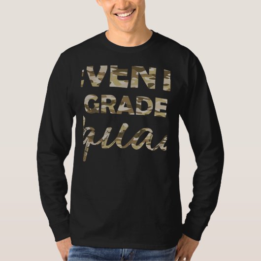 T-shirt Seventh Grade Camo Teacher Welcome Back To School (Devant)