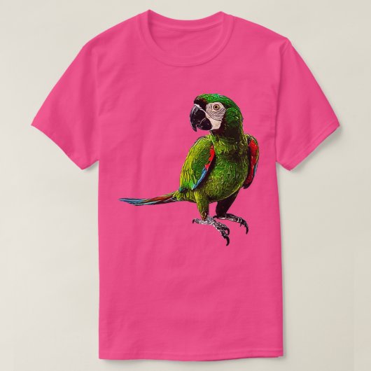 T-shirt Sévère Macaw Beau châtaignier à la mâchoire fronta (Design devant)