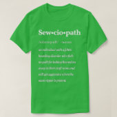 T-shirt Sewciopath Définition Blanc (Design devant)