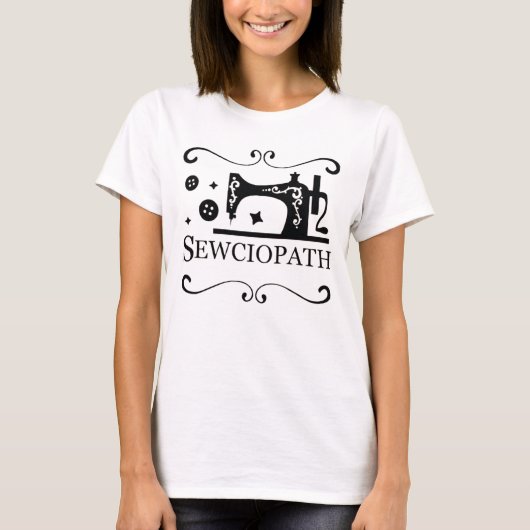 T-shirt Sewciopath Tee, Louveur À Coudre (Devant)