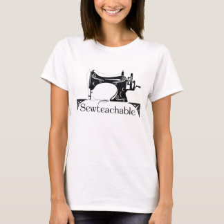 T-shirt Sewteachable Vintage Sewing Machine
