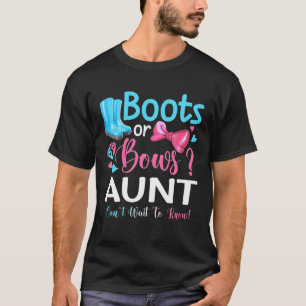 T-shirt Sexe Révéler Bottes Ou Vaches Tante Correspondant 