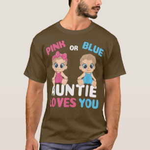 T-shirt Sexe Révéler Drôle Tante Aime Vous Correspondant F