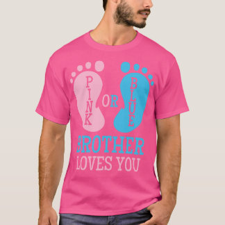 T-shirt Sexe Révéler Frère rose ou bleu