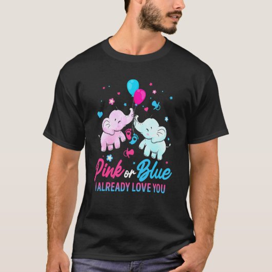 T-shirt Sexe Révéler Rose Ou Bleu Garçon Ou Fille Suppl (Devant)