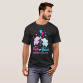 T-shirt Sexe Révéler Rose Ou Bleu Garçon Ou Fille Suppl (Devant entier)