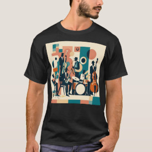 T-shirt Sextet de l'ère du Jazz Milieu de Siècle