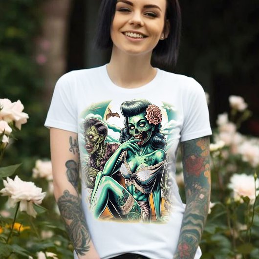 T-shirt Sexy Zombie fille