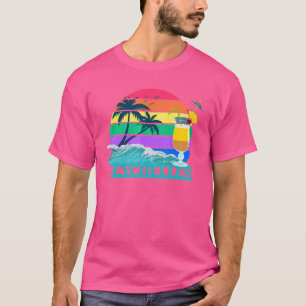 T-shirt Seychelles Cocktail Palms Travel Beach Bungalow Is