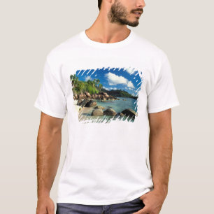 T-shirt Seychelles, île de Mahe, plage d'Anse Royale. 3