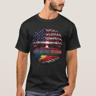 T-shirt Seychelles Seychellois Américain États-Unis Racine