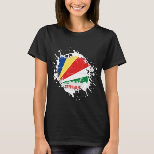 T-shirt Seychelles Splash (Devant)