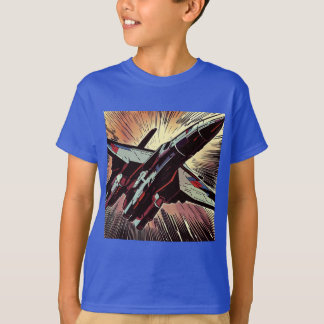 T-shirt SF - Anime Starfighter Woodcut 2