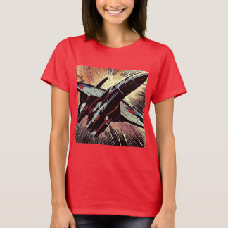 T-shirt SF - Anime Starfighter Woodcut 2