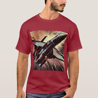 T-shirt SF - Anime Starfighter Woodcut 2