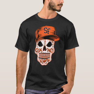 T-shirt Sf Crâne à sucre Mexicaine Chicano Art Dia De Los