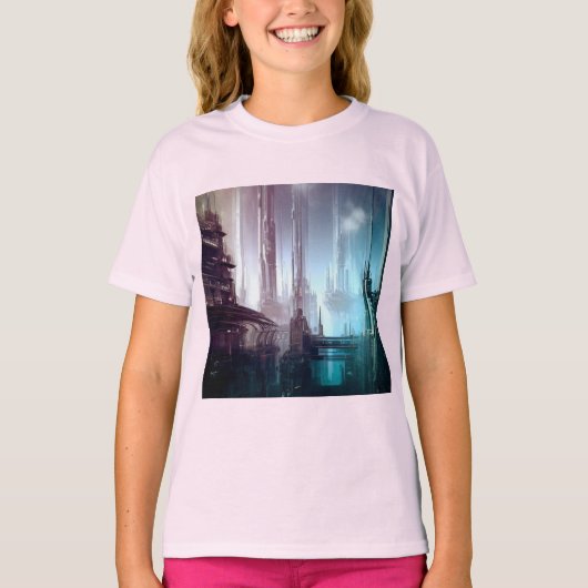 T-shirt SF Futuristic City 2 (Devant)