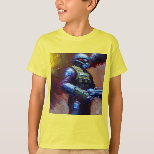 T-shirt SF - Héros militaire 4 (Devant)
