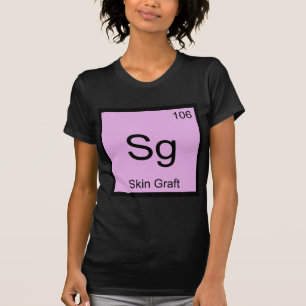T-shirt Sg - Chimie de Greffe de Peau Élément Symbole Derm