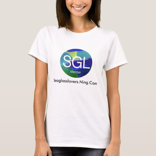 T-shirt Sgltshirt, Seaglasslovers.Ning.Com (Devant)