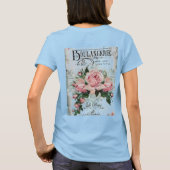 T-shirt shabby chic, découpage, victorien, français chic,  (Dos)