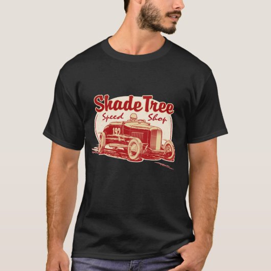 T-shirt ShadeTree Speed Shop - Rouge - El Mirage (Devant)