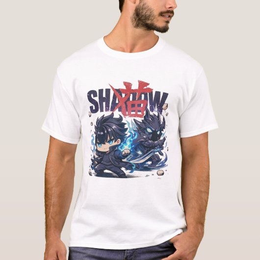T-shirt Shadow Hunter Chibi Parody Set, Cute Dark Fantasy  (Devant)