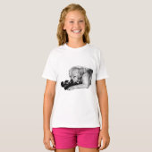T-shirt Shadow Play - Labrador avec ours (Devant entier)