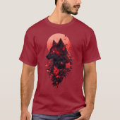 T-shirt Shadow Wolf epic Design (Devant)