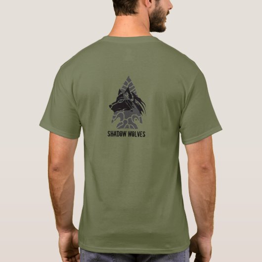 T-shirt 🇺 🇸 SHADOW WOLVES TRACKER Apache Knife®™ (Dos)