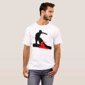 T-shirt shadowboarder : rouge : (Devant entier)