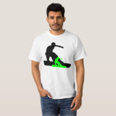 T-shirt shadowboarder : vert de néon : (Devant entier)