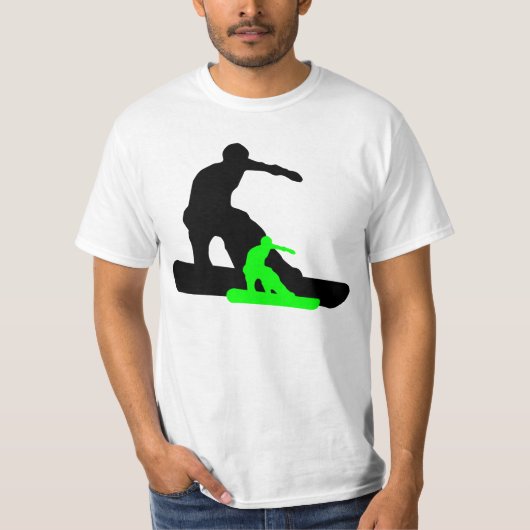 T-shirt shadowboarder : vert de néon : (Devant)
