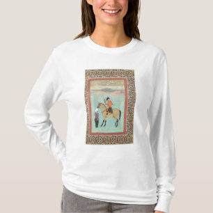 T-shirt Shah Abbas sur un cheval tenant un faucon