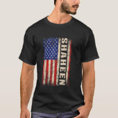 T-shirt SHAHEEN Nom Chemise SHAHEEN Nom American Flag (Devant)
