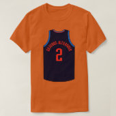 T-shirt Shai Gilgeous Alexander Oklahoma City Jersey Qiang (Design devant)