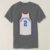 T-shirt Shai Gilgeous Alexander Oklahoma City Jersey Qiang (Design devant)