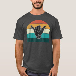 T-shirt Shaka rétro et signe Surf Cool Vintages Surfers S