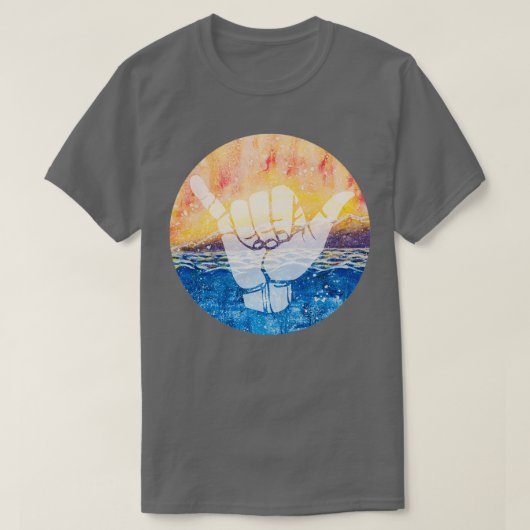 T-shirt Shaka Sunset 1 (Design devant)