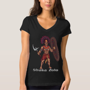 T-shirt Shaka Zulu Chef guerrier africain roi africain Jun