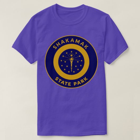 T-shirt Shakamak State Park Indiana Drapeau Bullseye (Design devant)